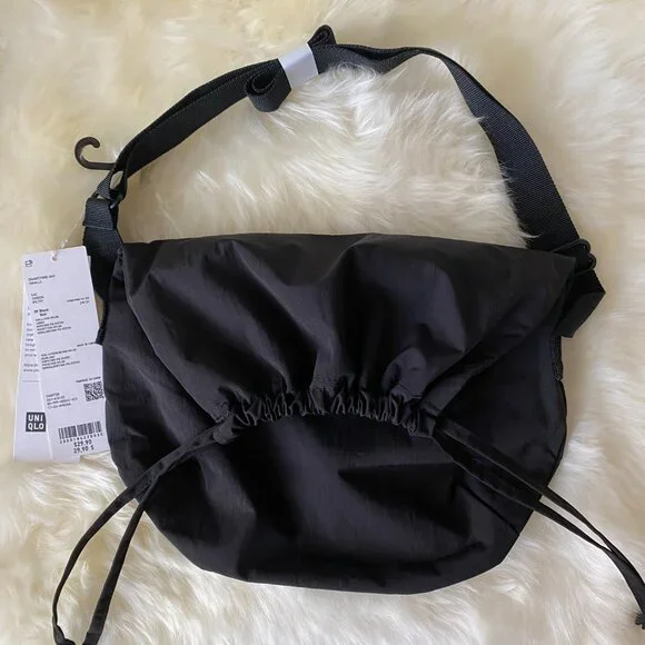 Uniqlo Small Black Drawstring Bag NWT Uniqlo U Small Drawstring